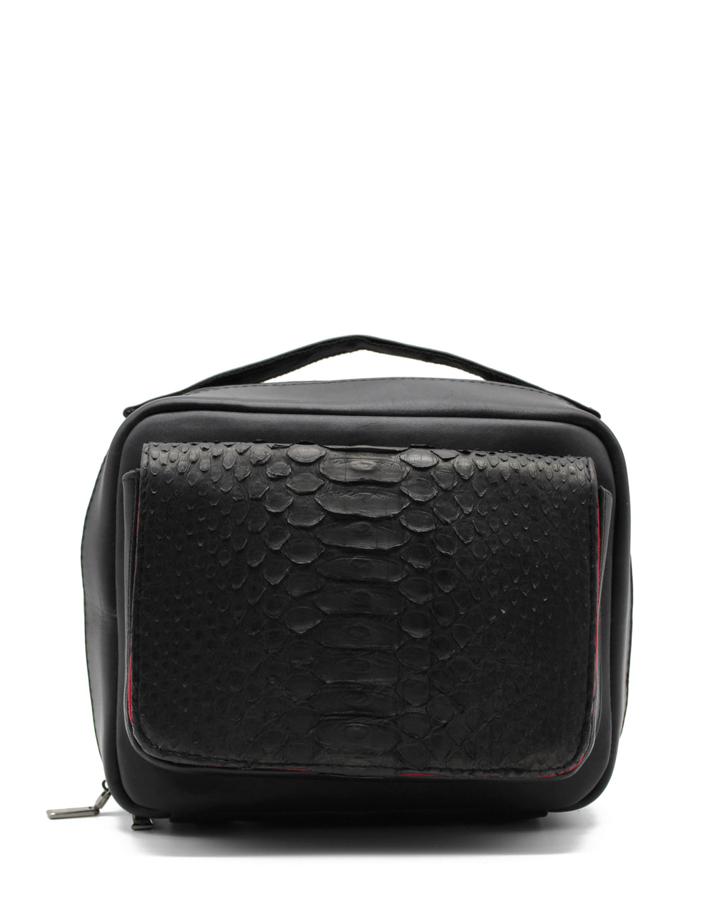 Crossbody Tule Pitón Negro