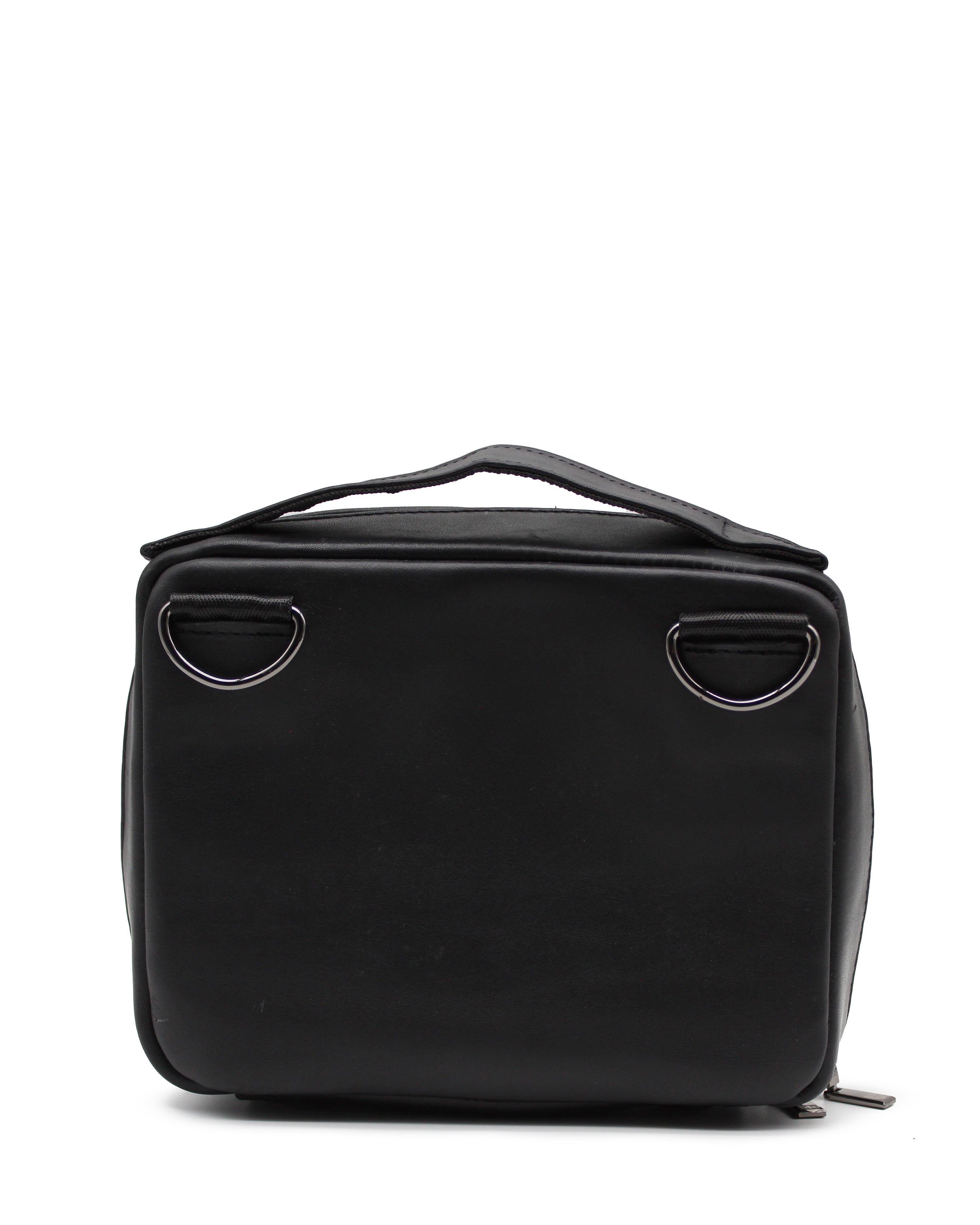 Crossbody Tule Pitón Negro
