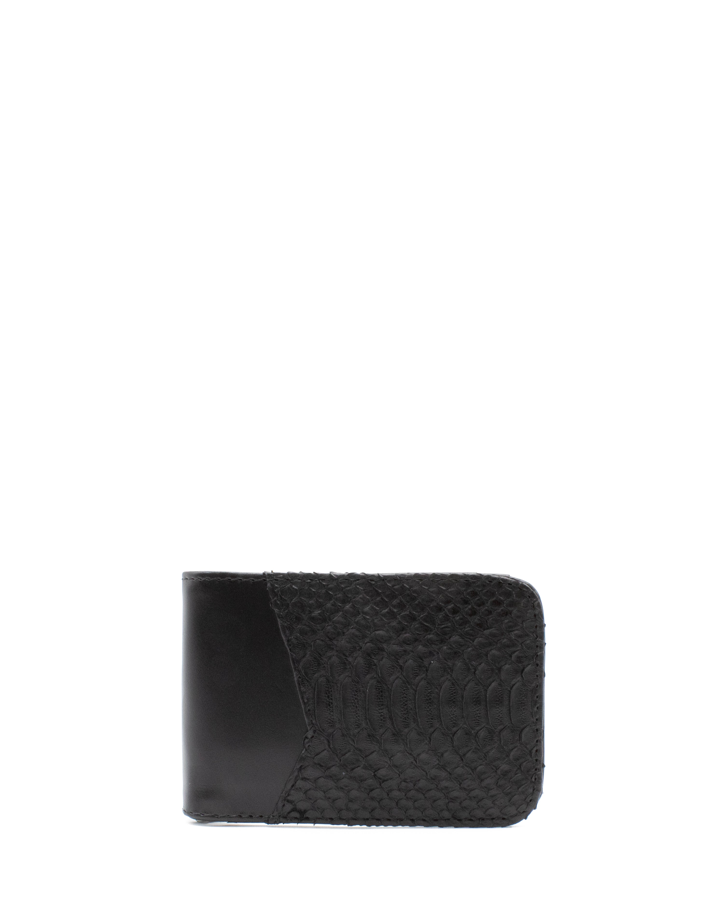Cartera Clip Pitón Negro
