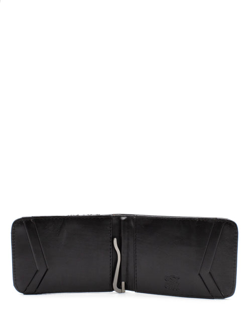 Cartera Clip Negra Mantarraya Diamante