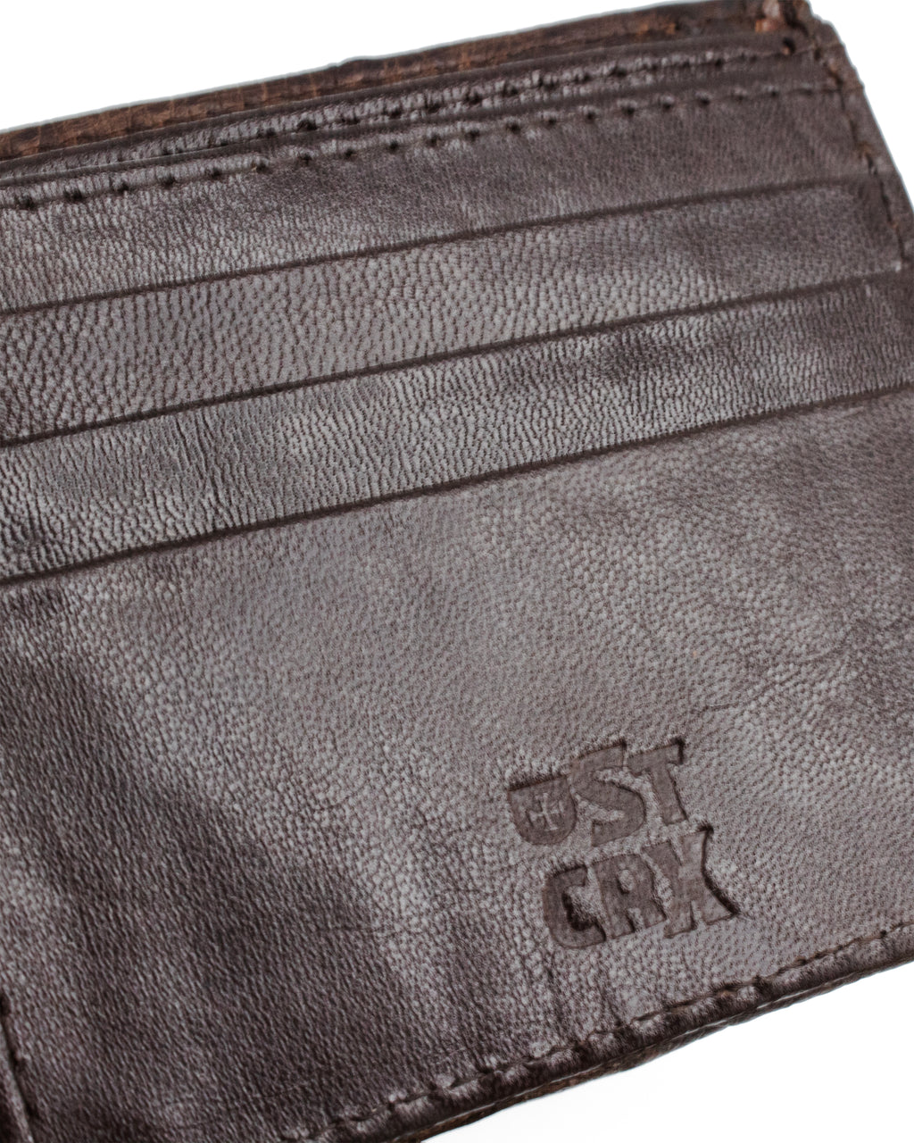 Cartera Clásica Avestruz Café