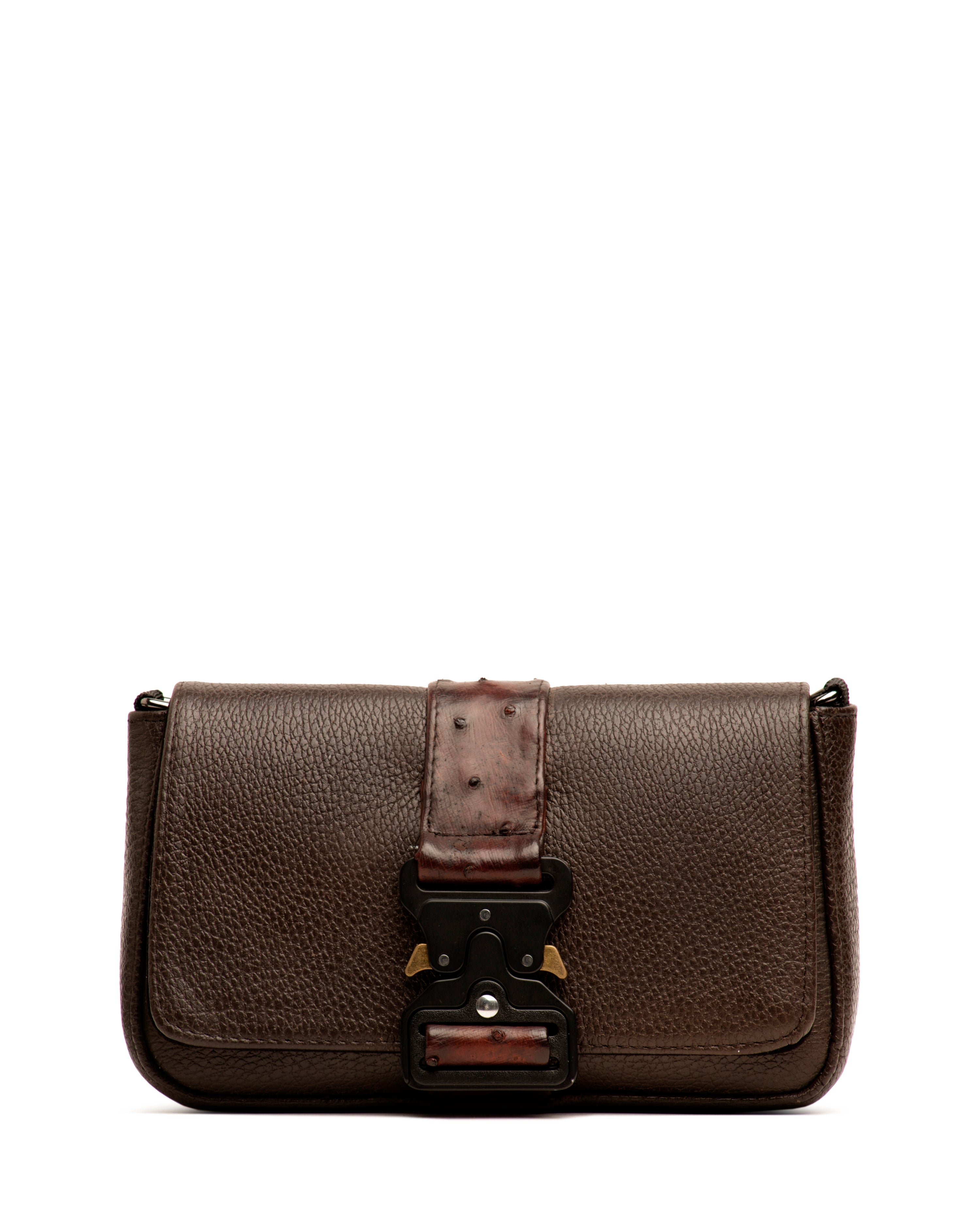 Crossbody Encino Avestruz Café