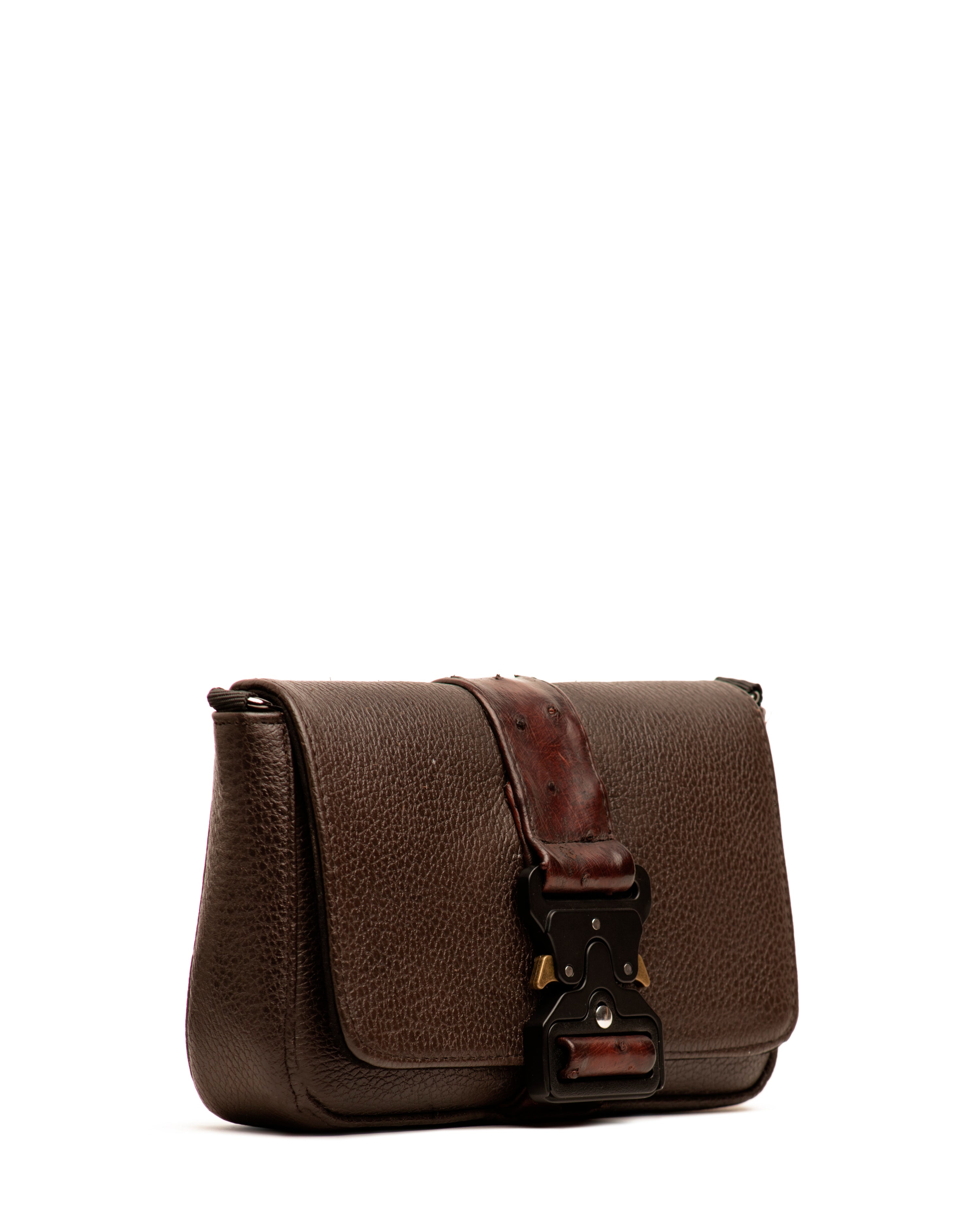 Crossbody Encino Avestruz Café