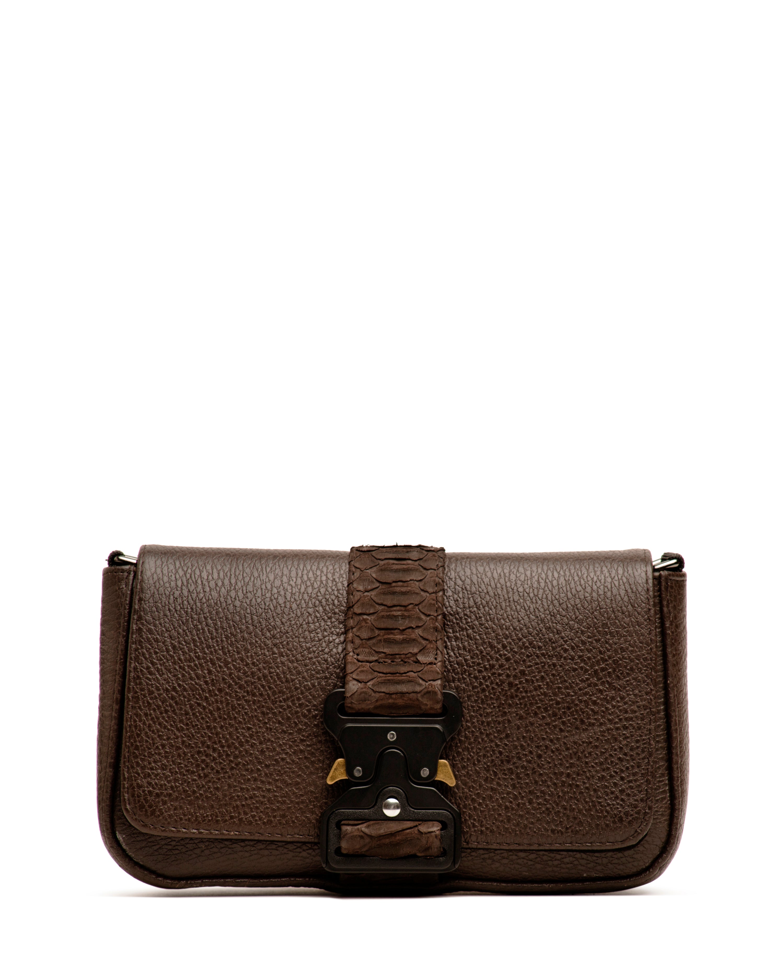 Crossbody Encino Pitón Café