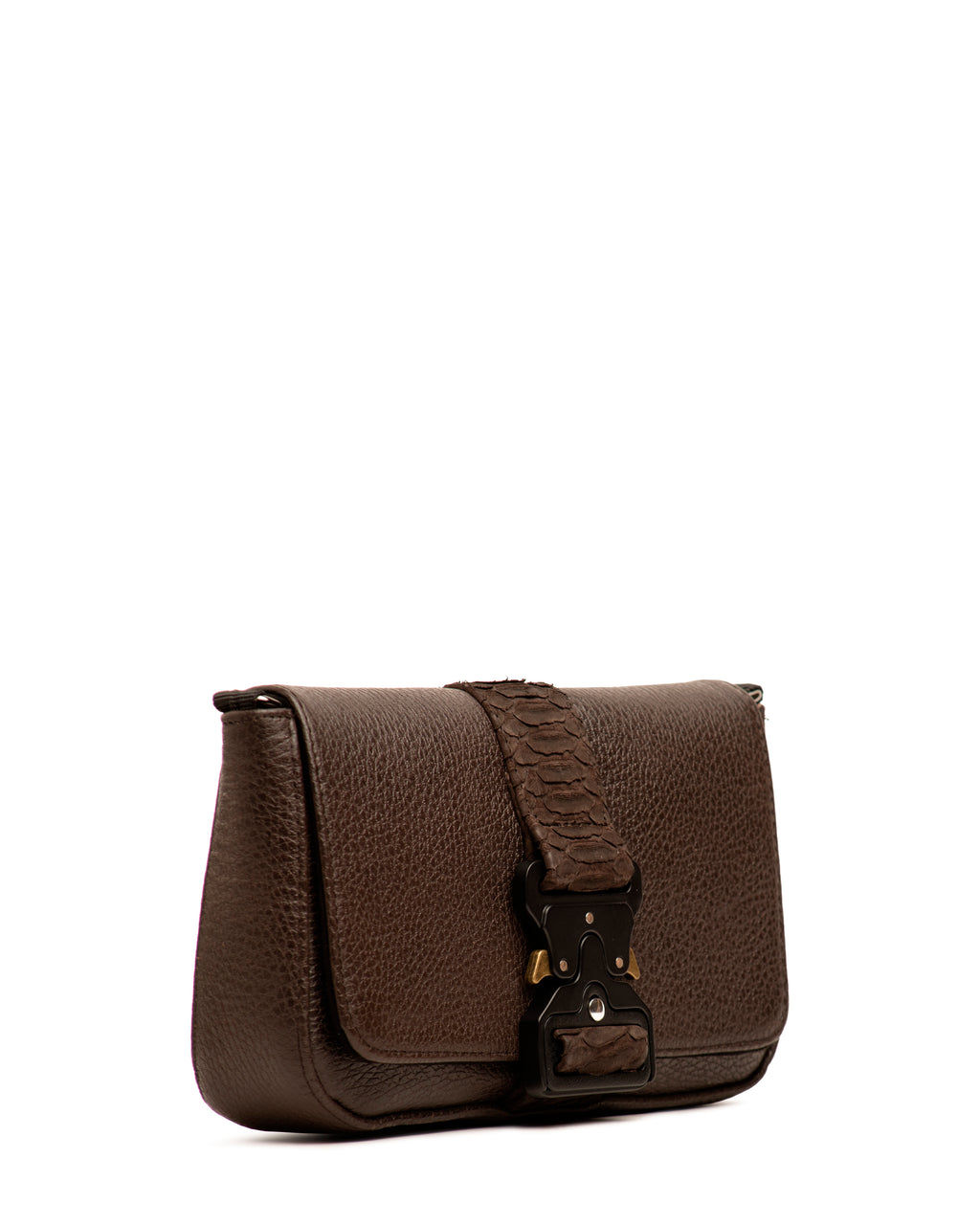 Crossbody Encino Pitón Café