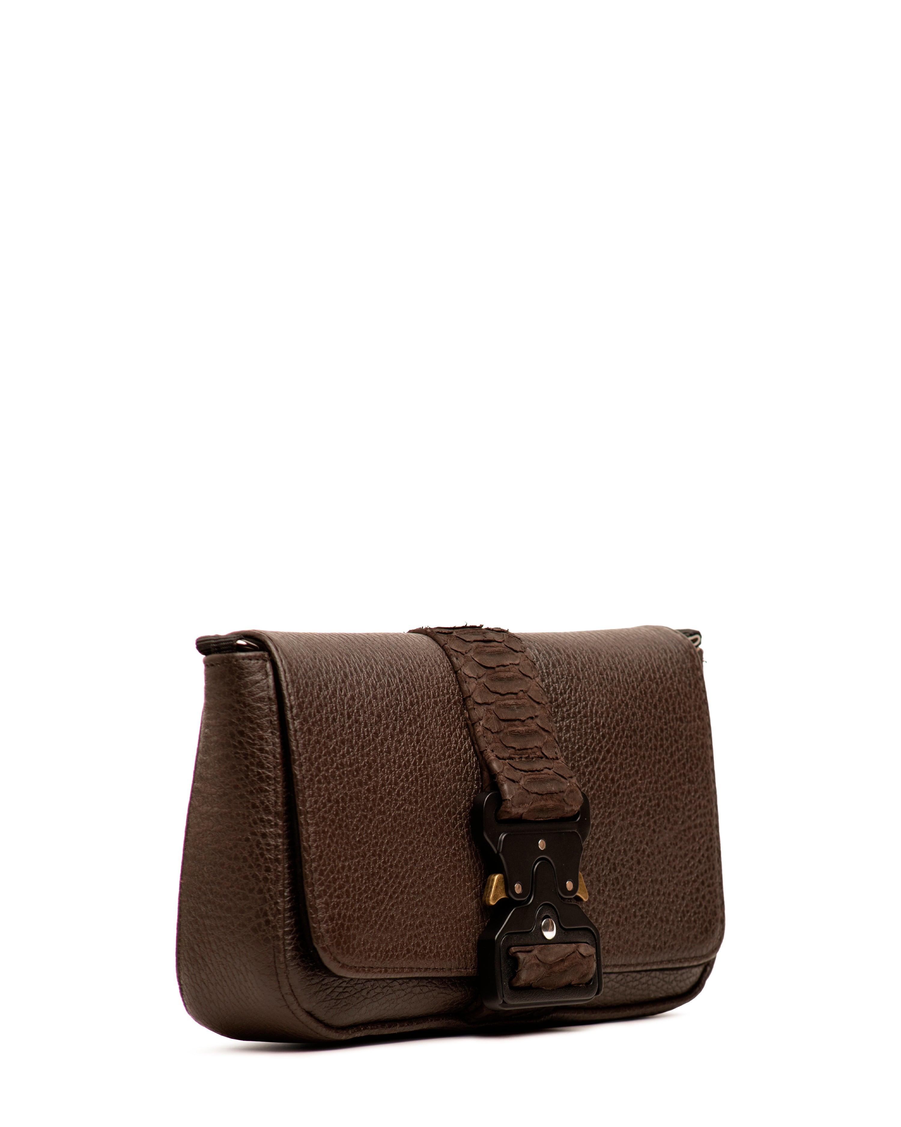 Crossbody Encino Pitón Café