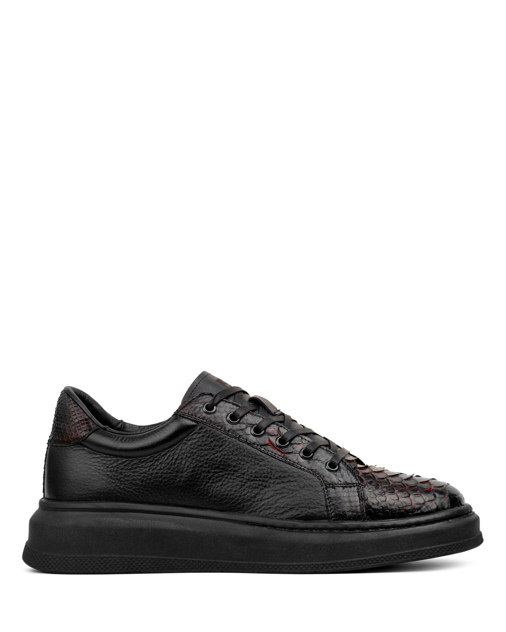 Sneaker Aldama Pitón Black Cherry