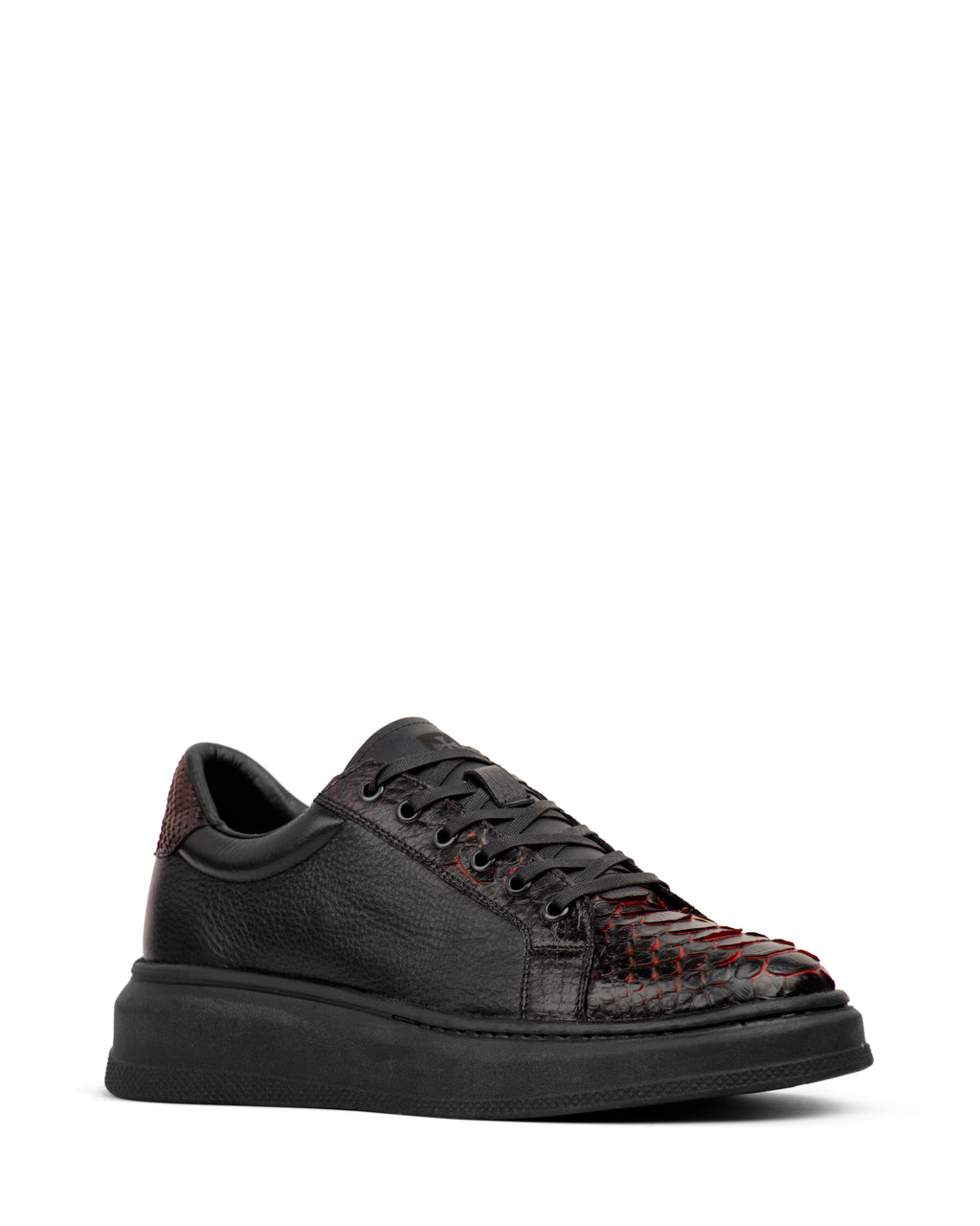 Sneaker Aldama Pitón Black Cherry