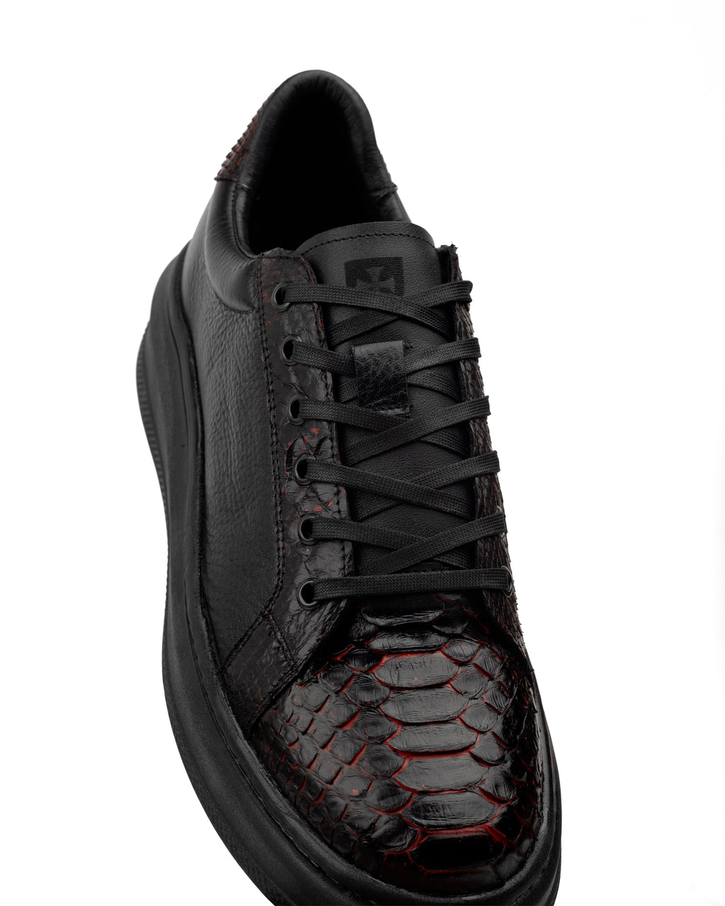 Sneaker Aldama Pitón Black Cherry
