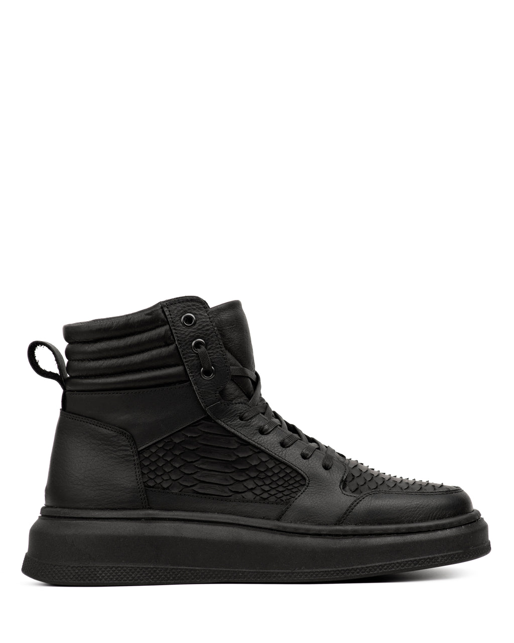 Sneaker Soto Pitón Nobuck Negro