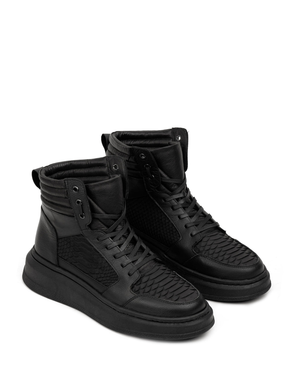Sneaker Soto Pitón Nobuck Negro