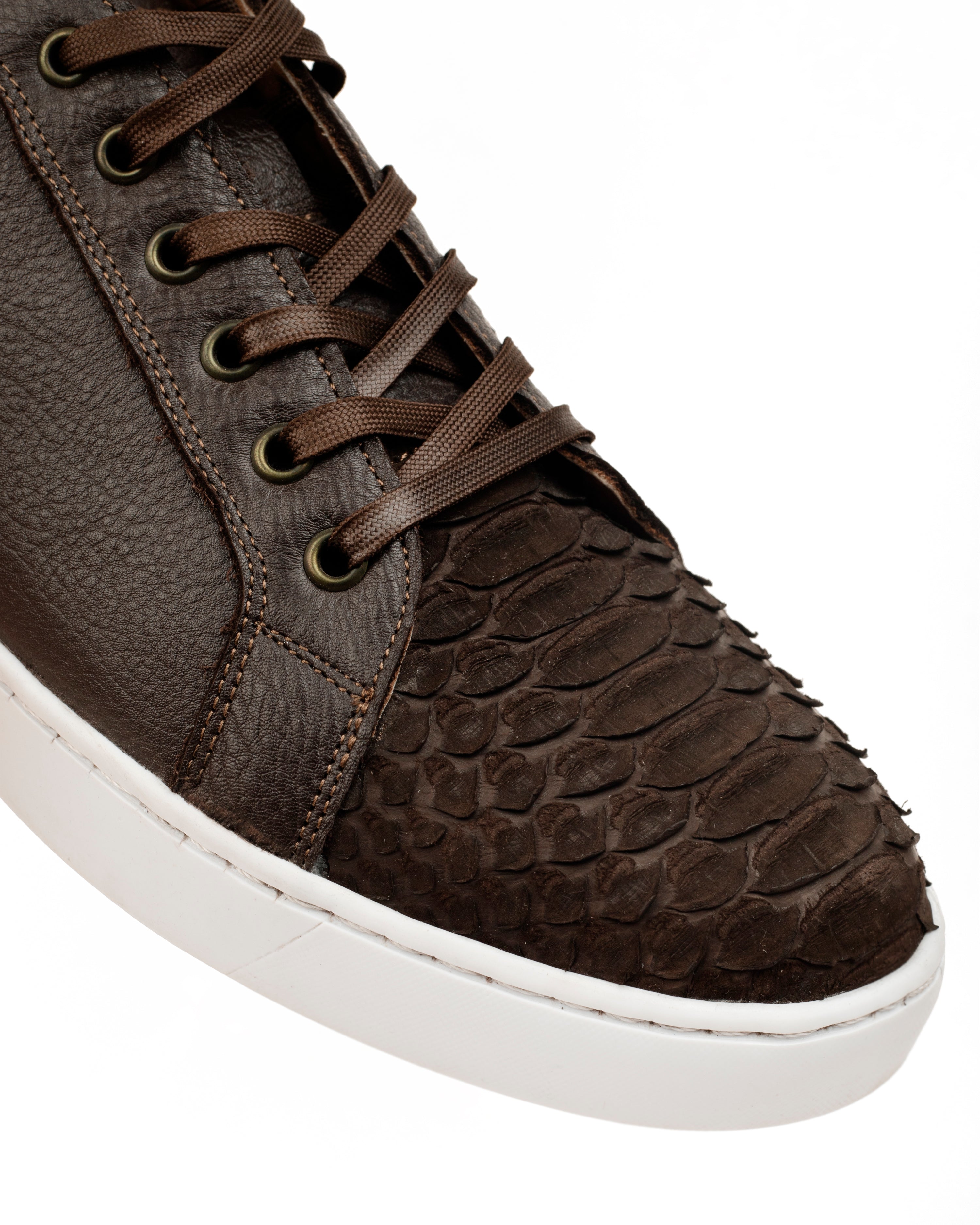 Sneaker Carrillo Pitón Nobuck Tabaco