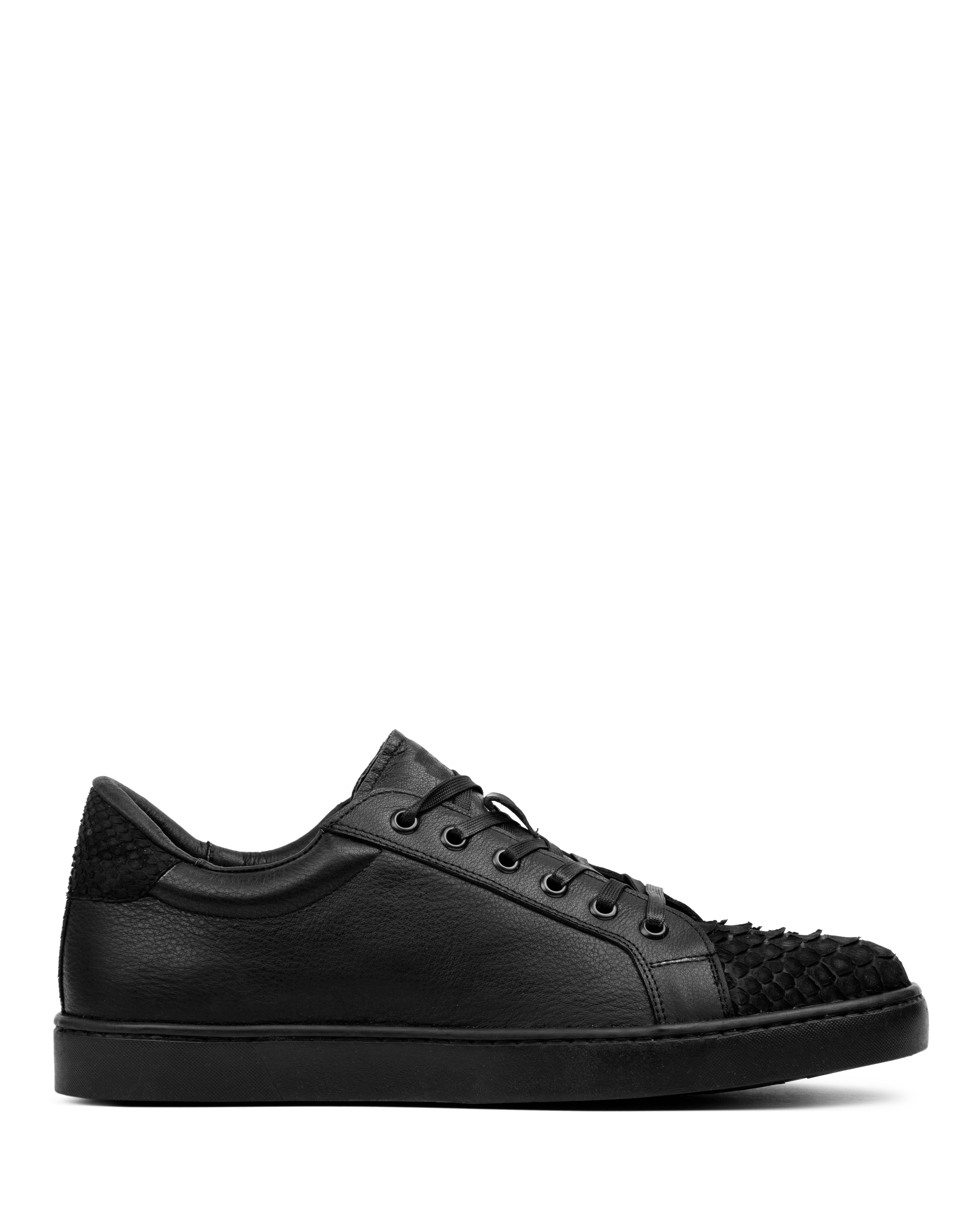 Sneaker Carrillo Pitón Nobuck Negro