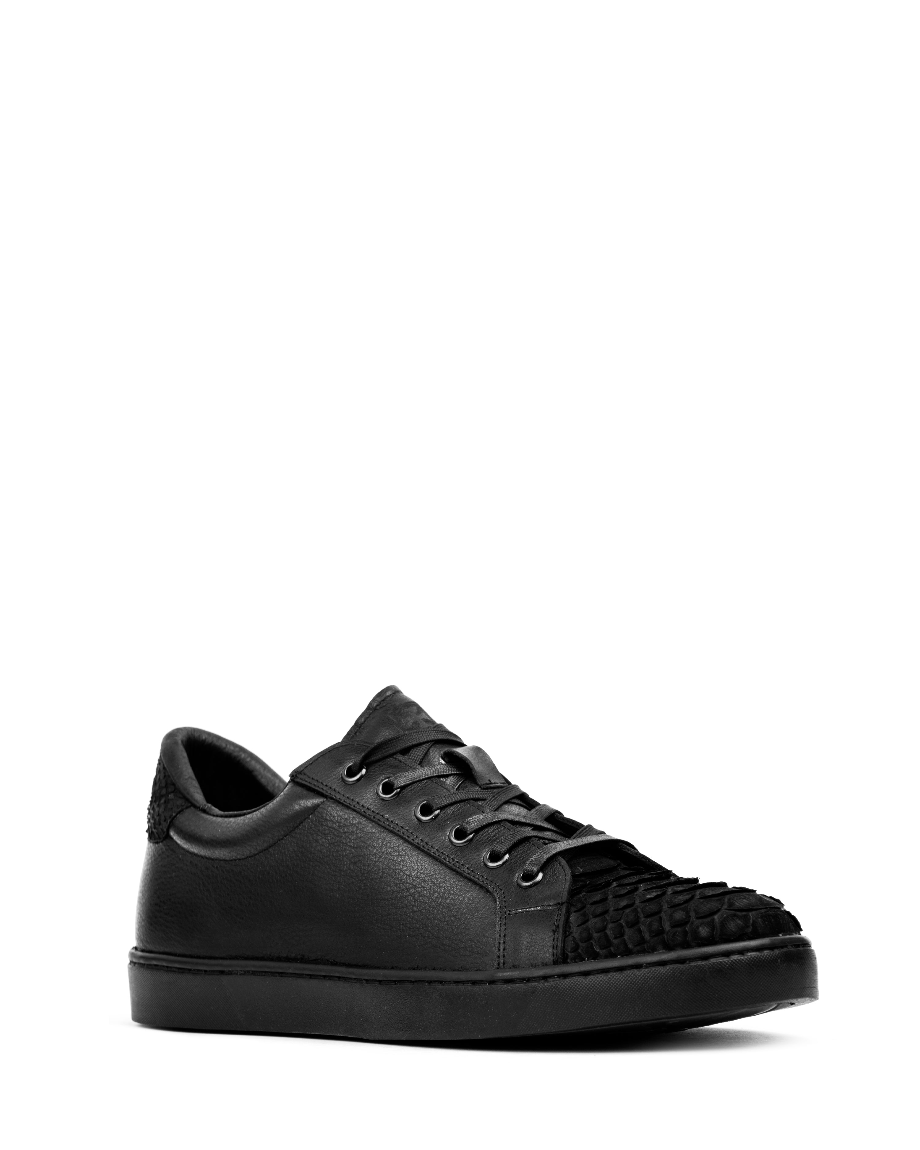 Sneaker Carrillo Pitón Nobuck Negro