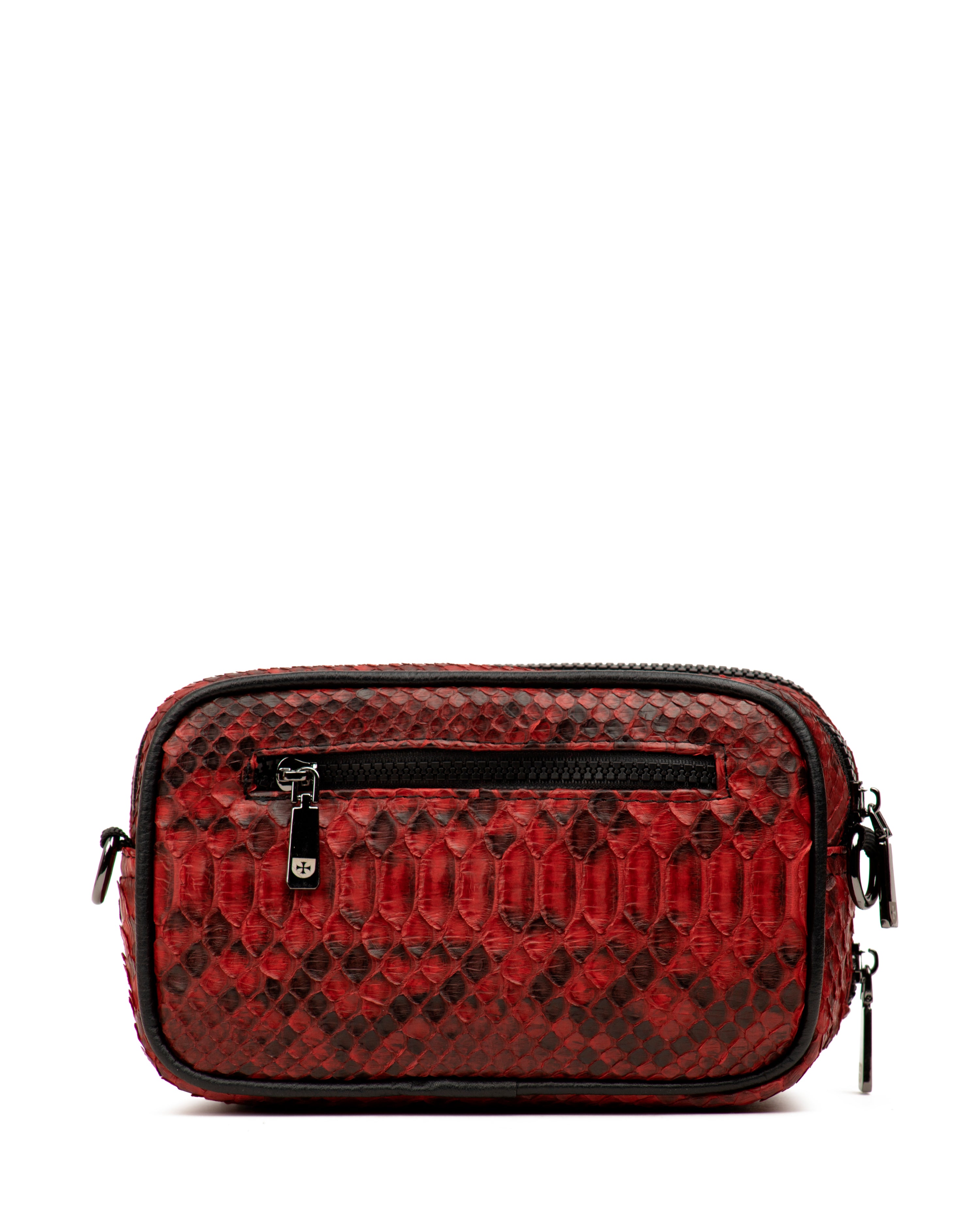Crossbody Copal Mantarraya Diamante Pitón Rojo