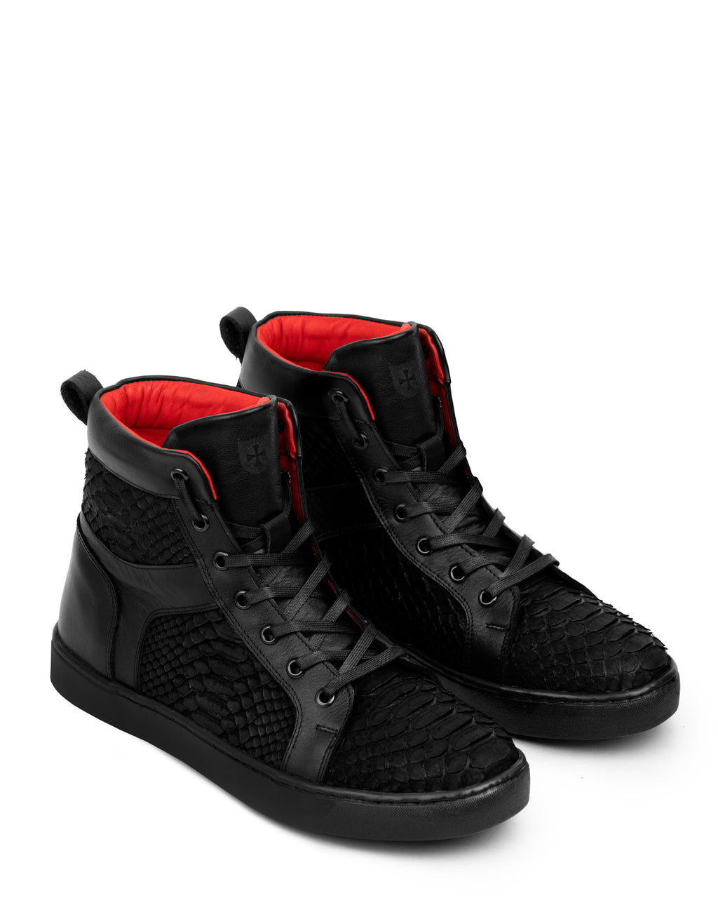 Sneaker Escalante Pitón Nobuck Negro