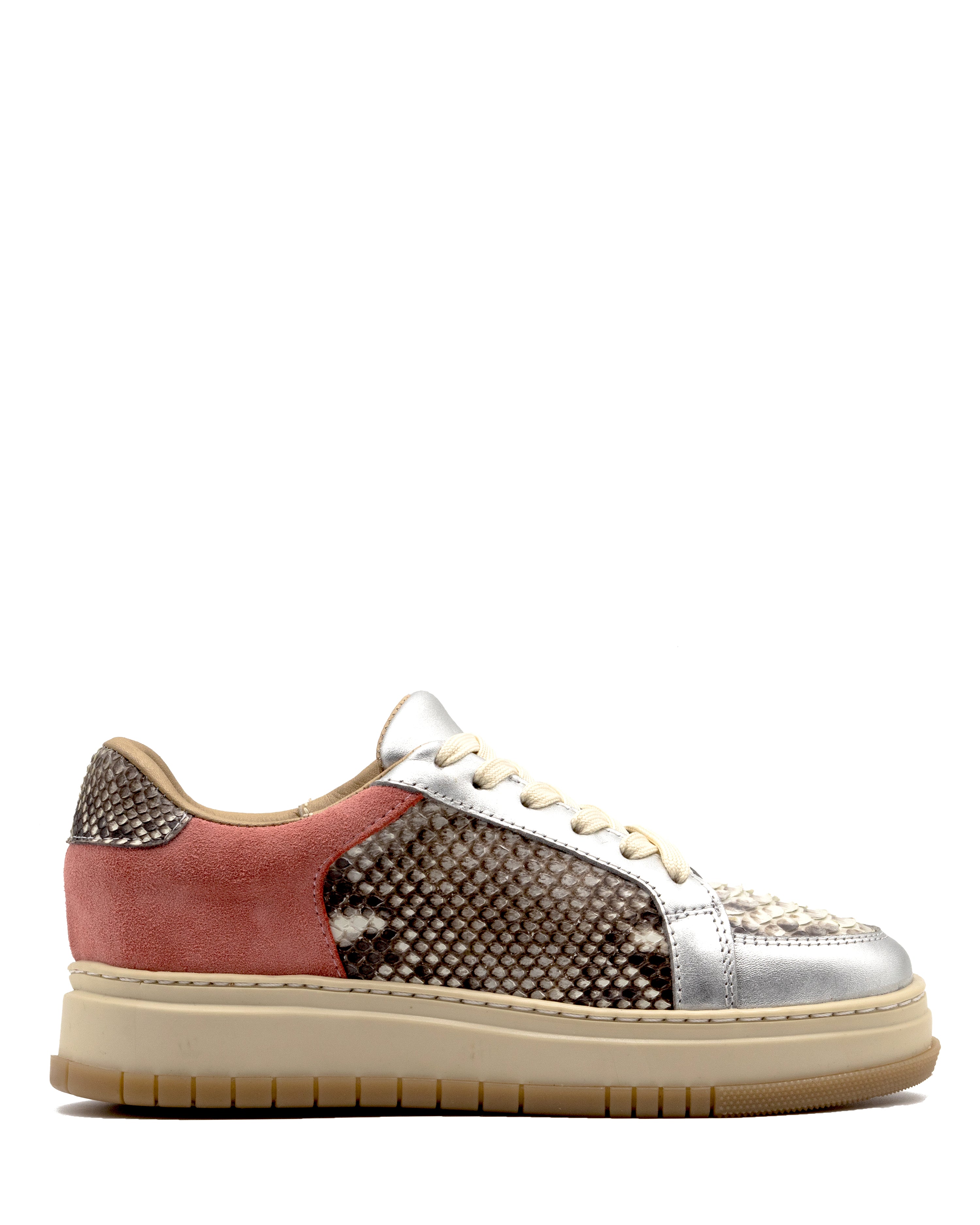 Sneaker Palmar Plata Piton Natural
