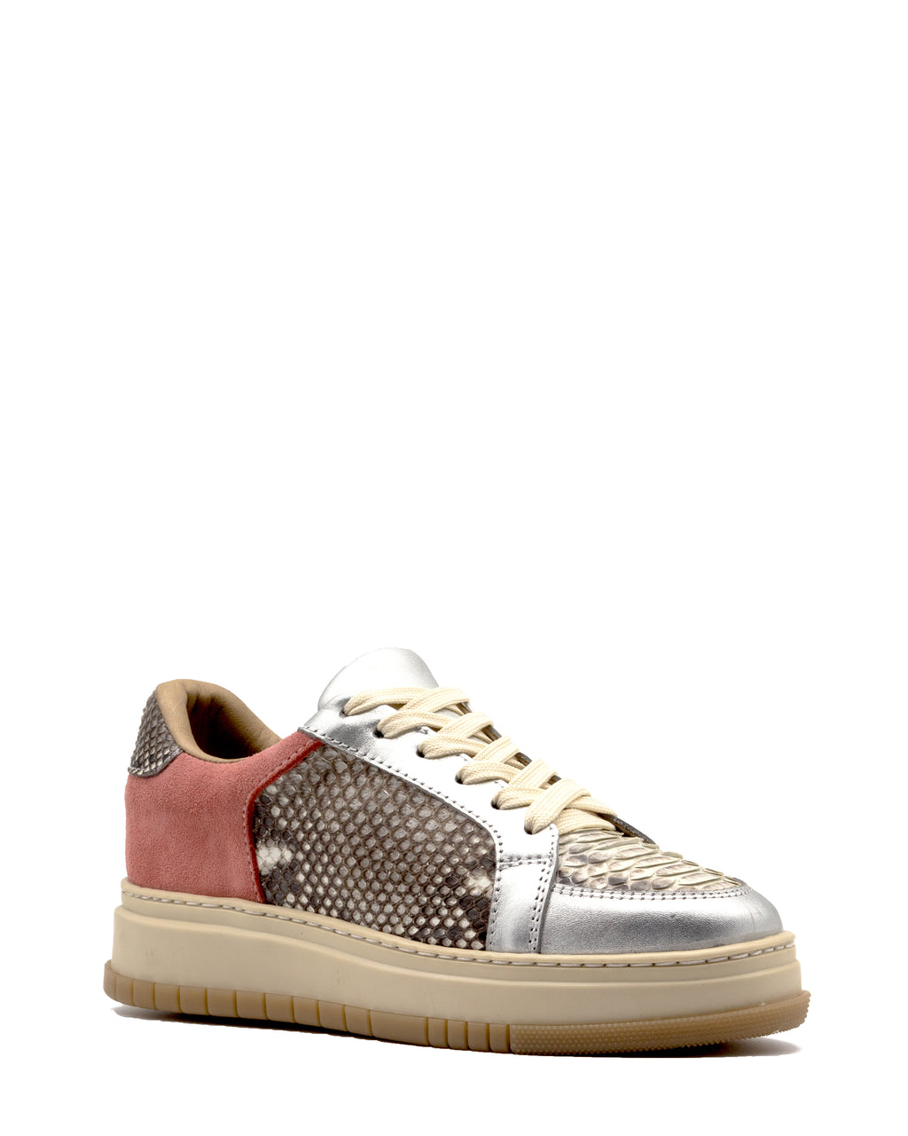 Sneaker Palmar Plata Piton Natural