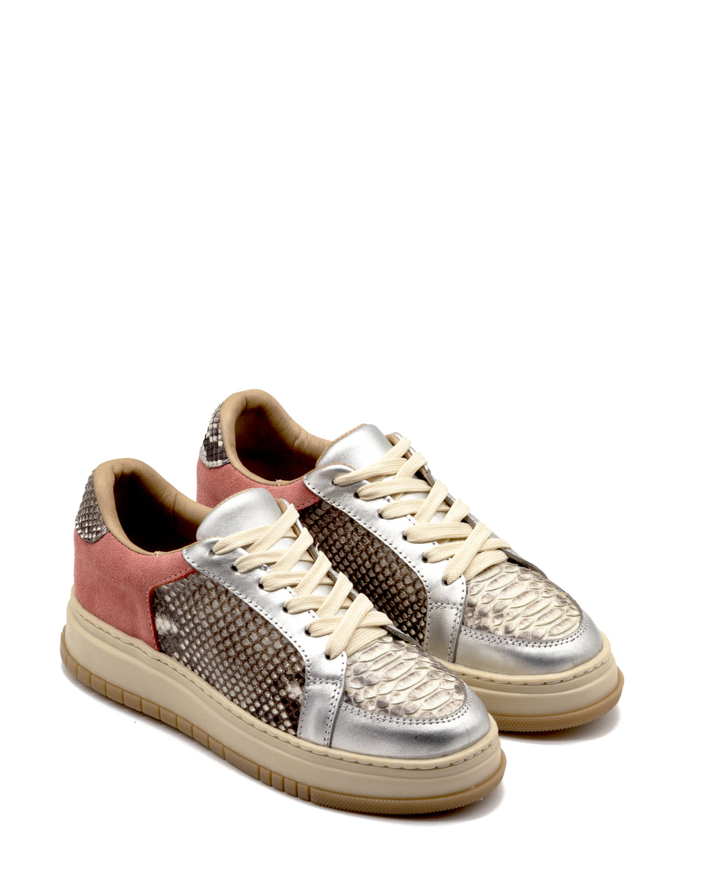 Sneaker Palmar Plata Piton Natural