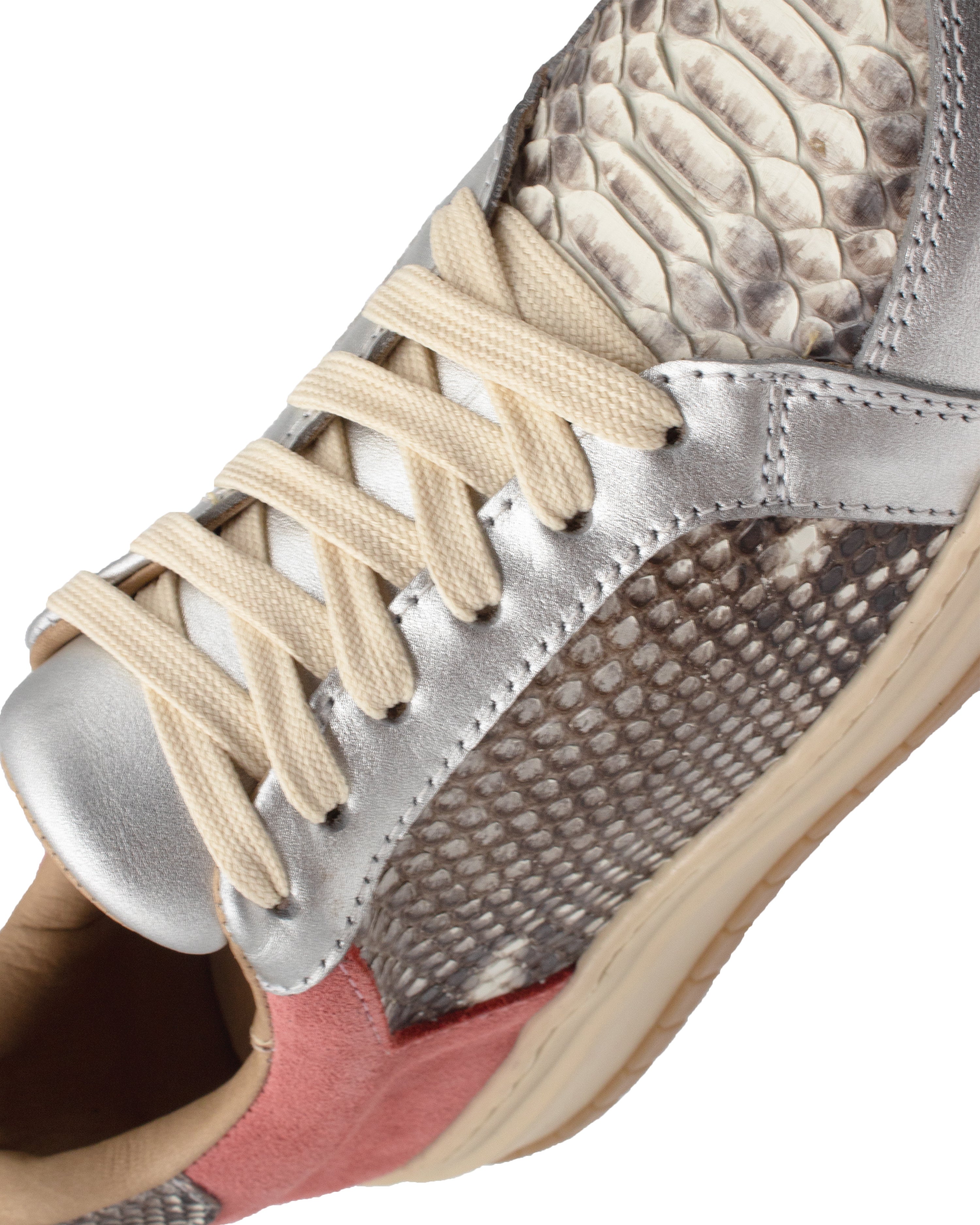 Sneaker Palmar Plata Piton Natural