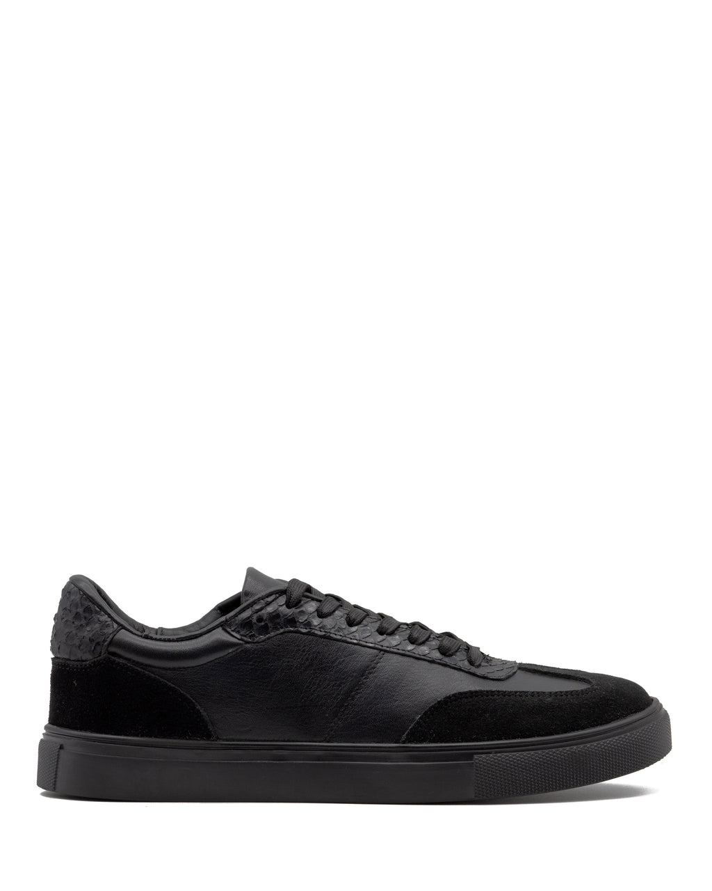 Sneaker Prado Negro Pitón Brillante