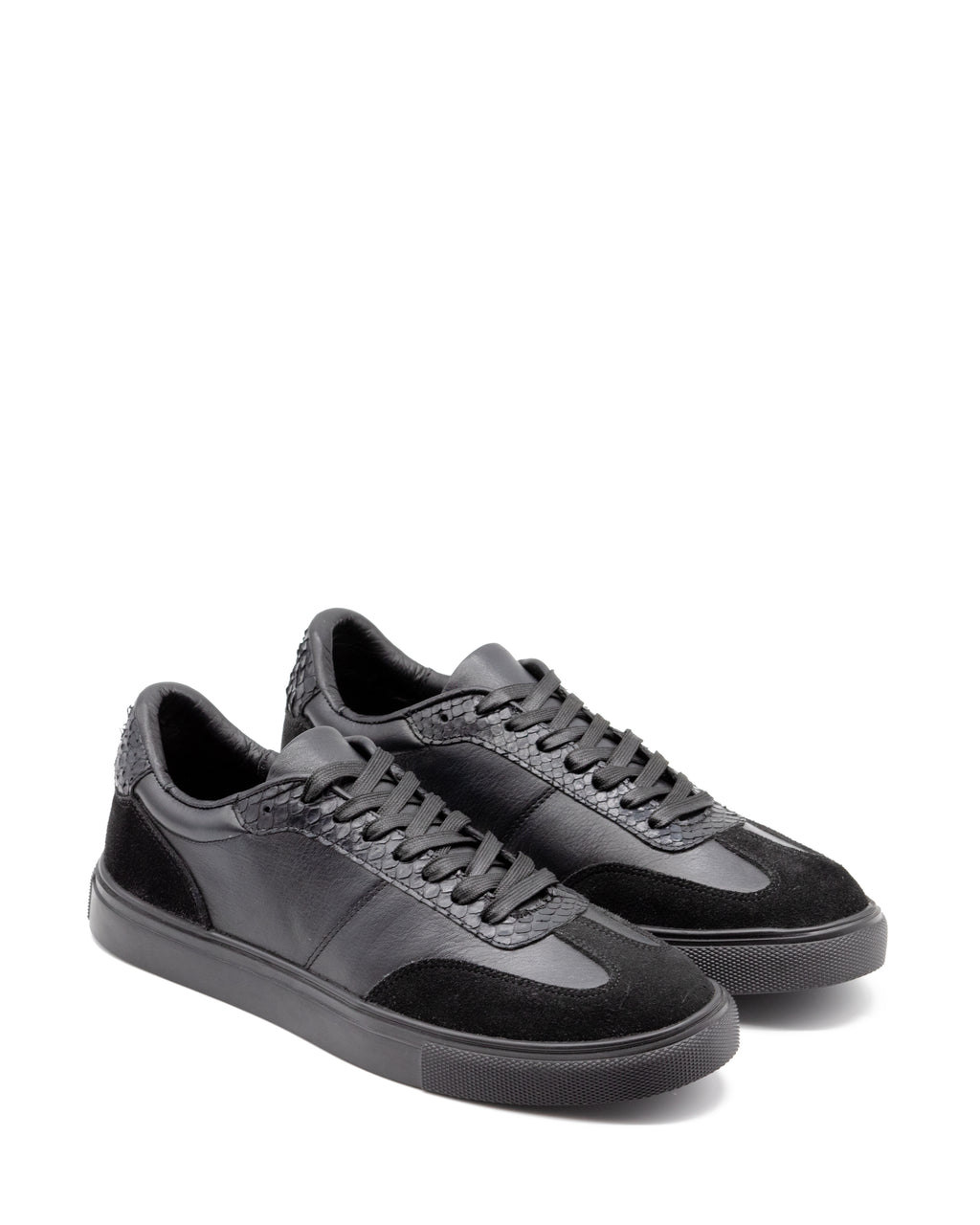 Sneaker Prado Negro Pitón Brillante