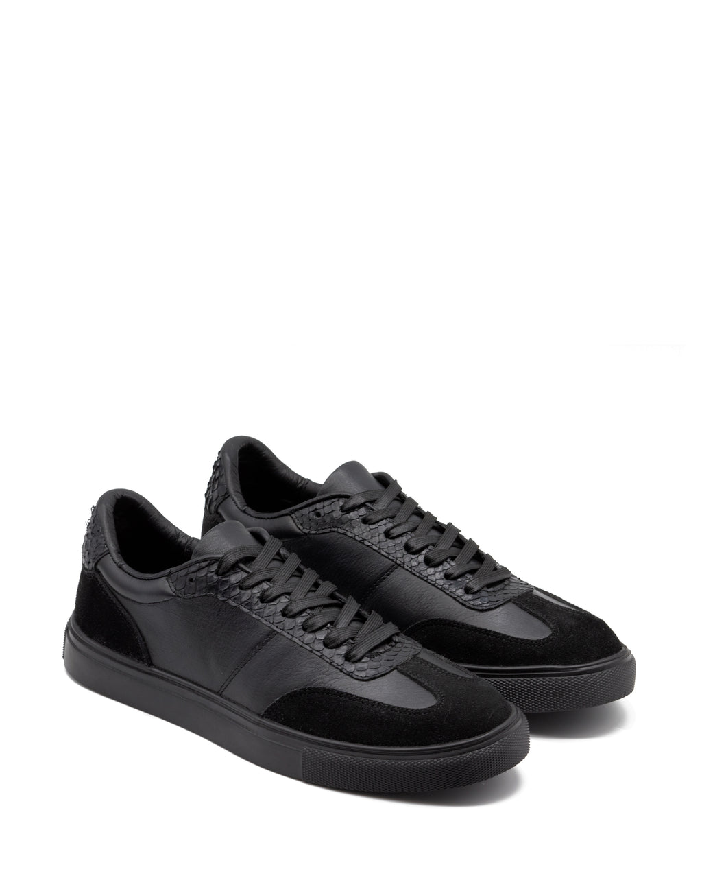 Sneaker Prado Negro Pitón Brillante