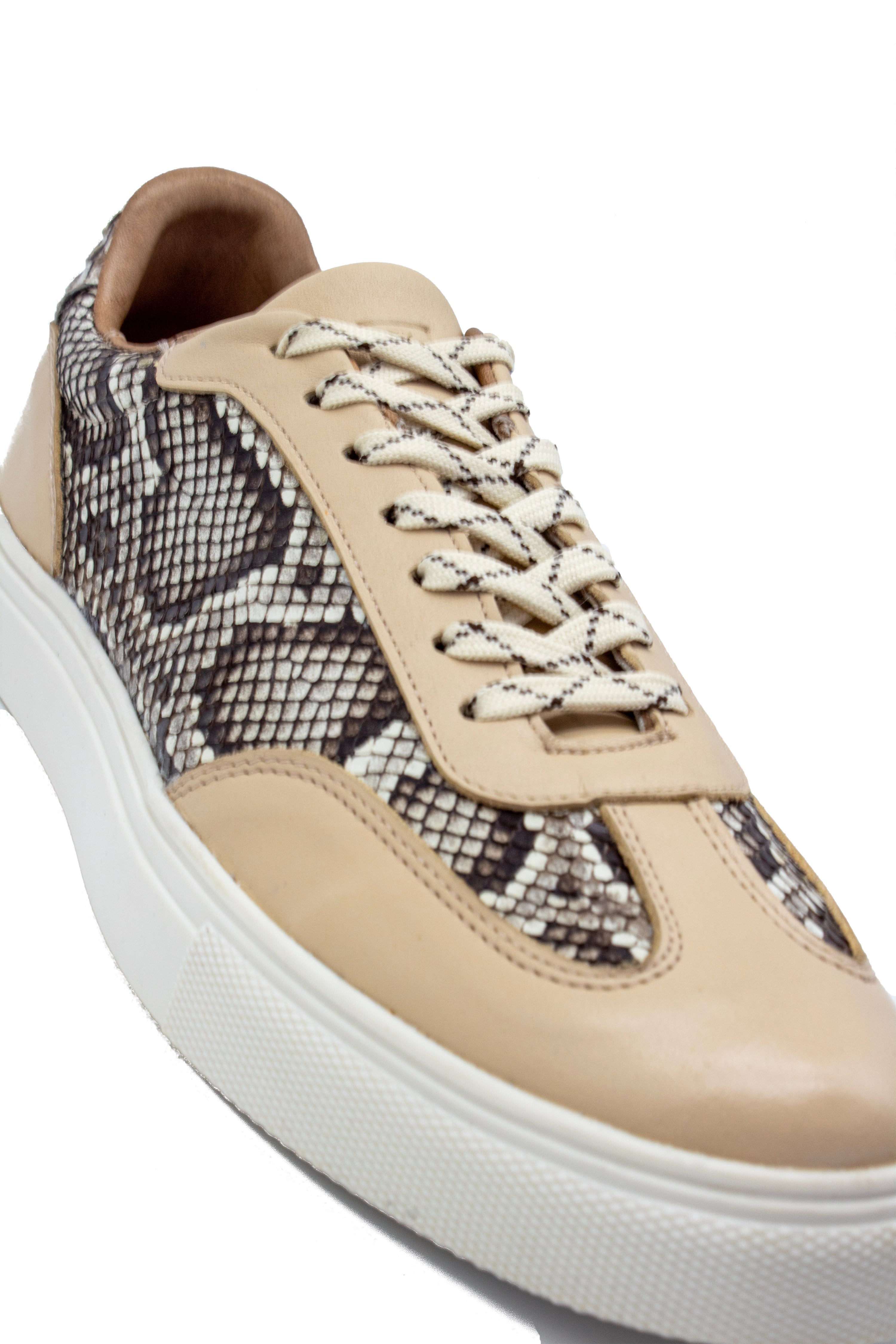 Sneaker Prado Pitón Natural Nude