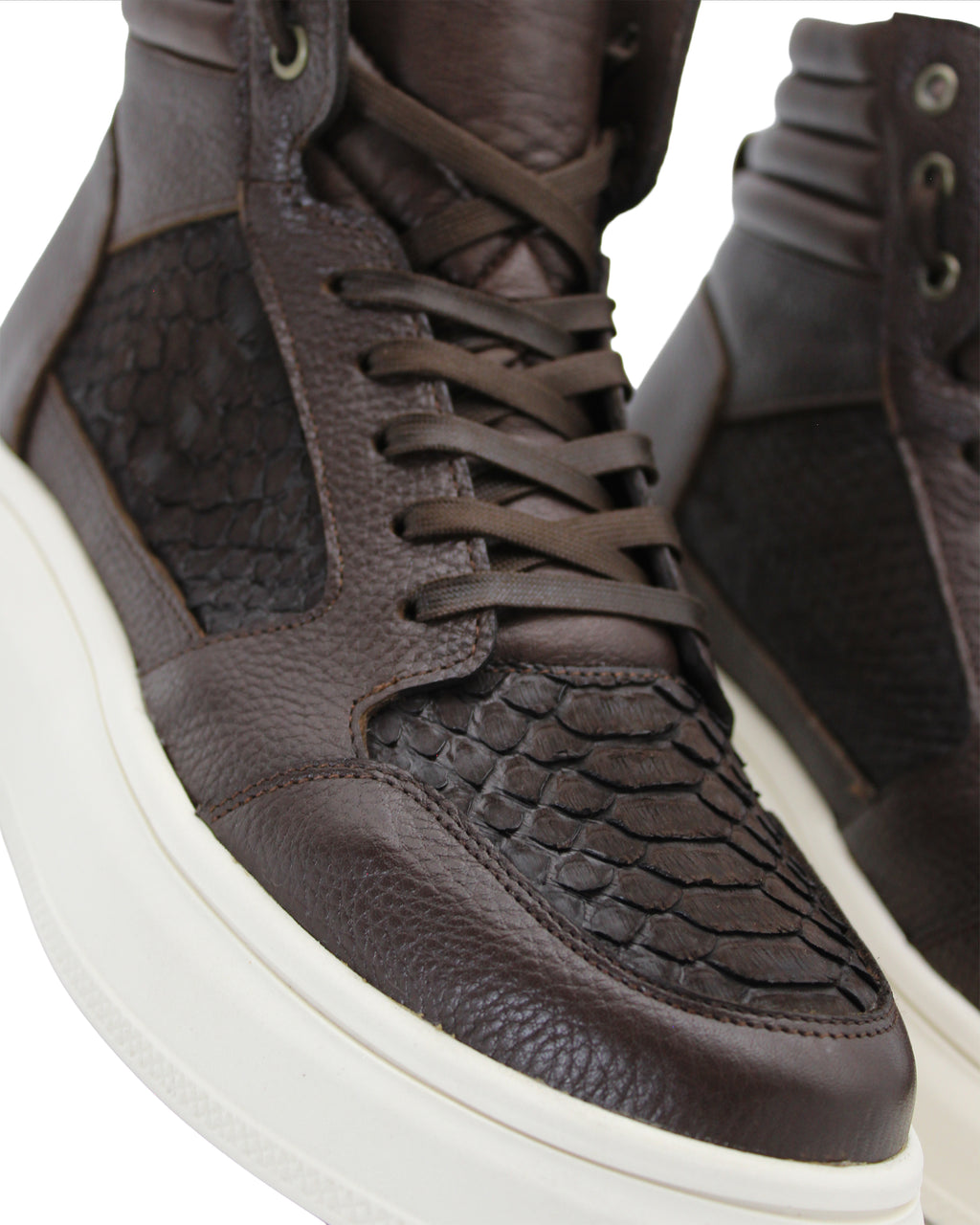 Sneaker Soto Pitón Nobuck Tabaco