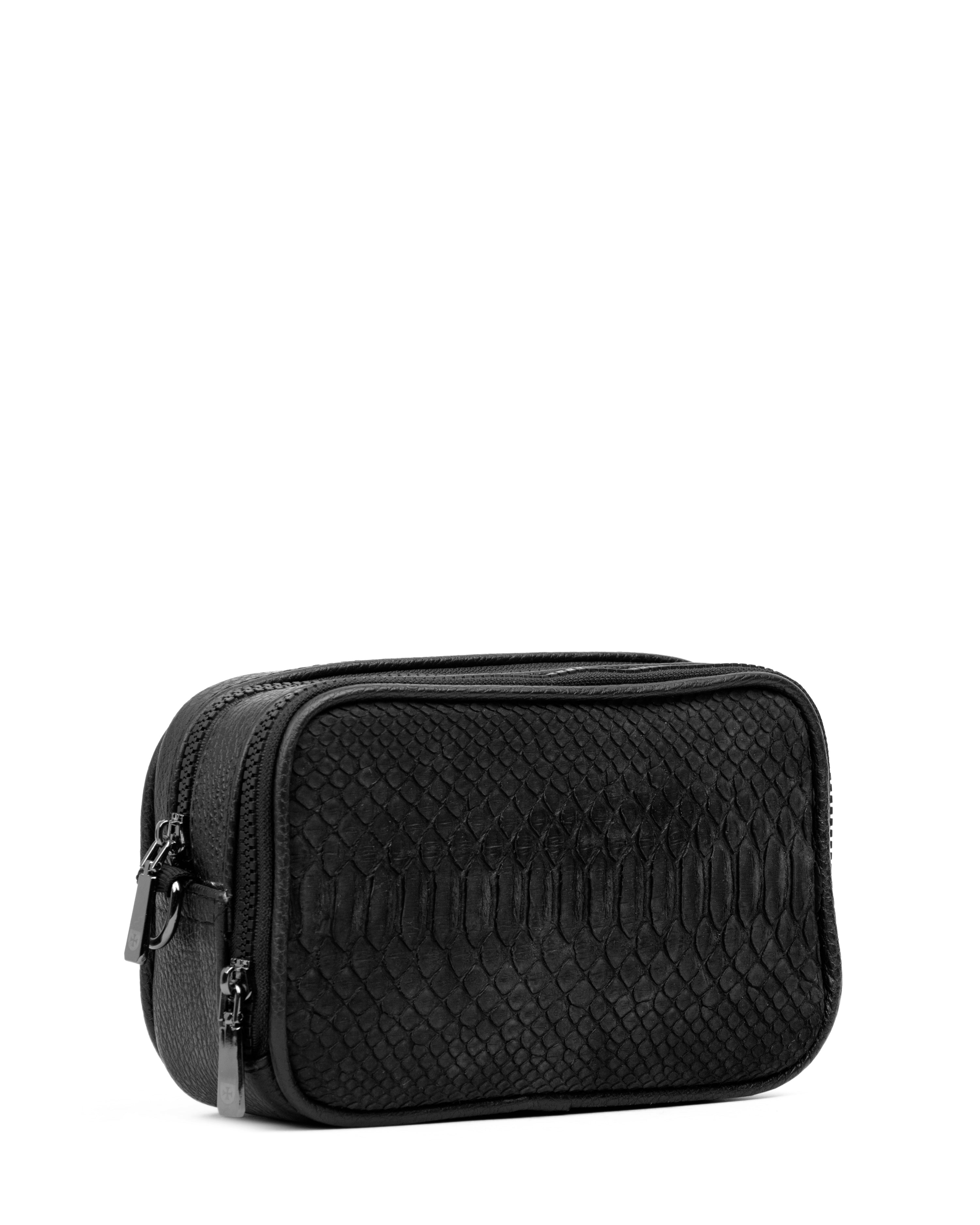 Crossbody Copal Pitón Negro