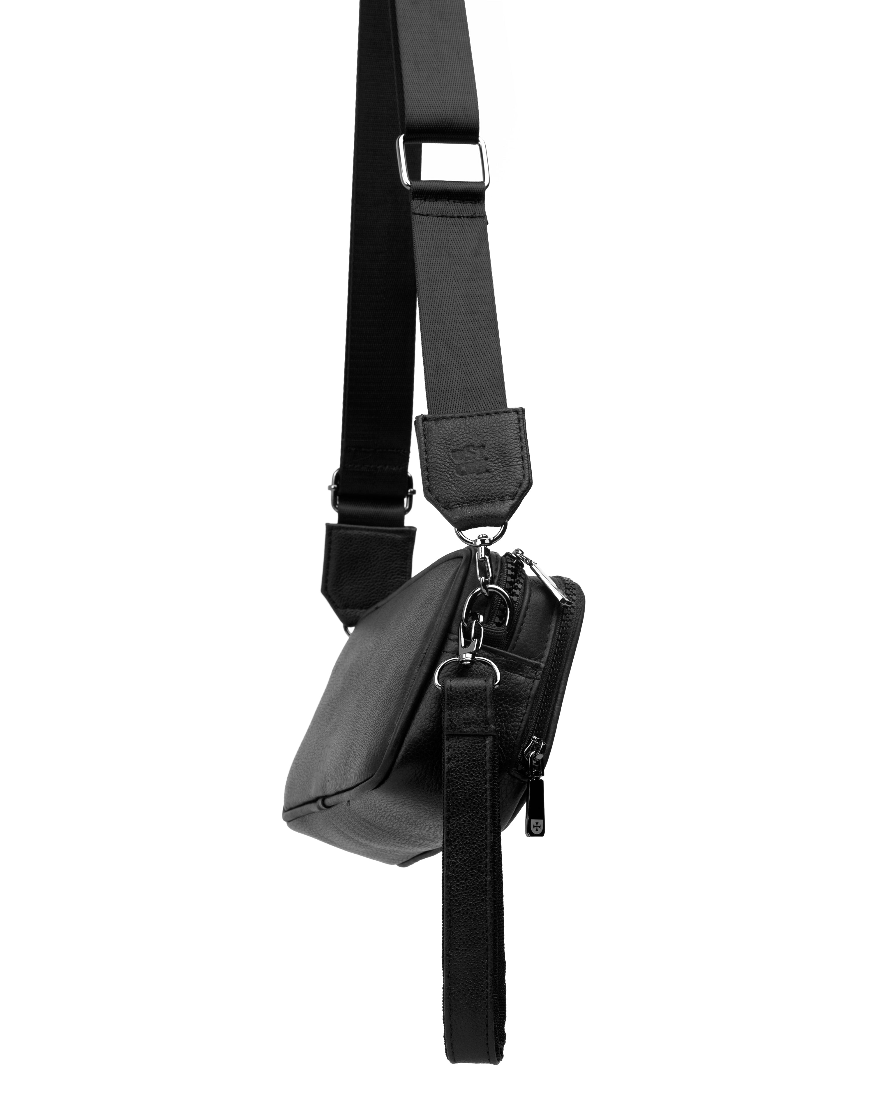 Crossbody Copal Pitón Negro