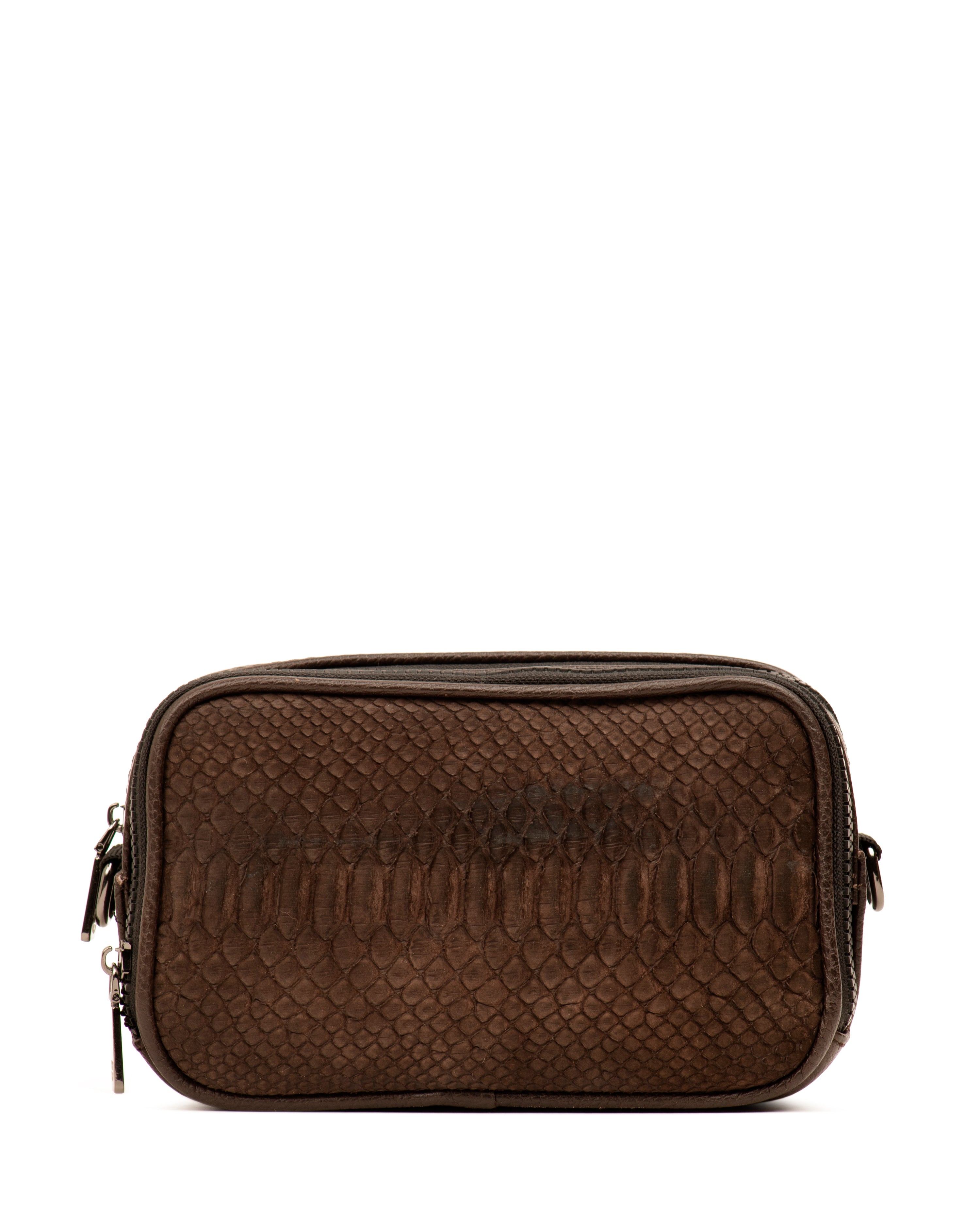 Crossbody Copal Pitón Café